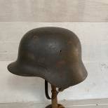 WH Casque Mdle 1940, peinture grise et jugulaire cuir