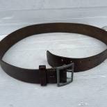WH Ceinturon officier boucle deux ardillons , cuir marron 