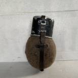 WH Gourde individuelle Mdle 1931 et quart alu peint noir 