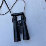 WH Jumelles anti char 10X50 Peinture noire , sangle couvre optic , boutonnière cuir 