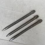 WH Lot 3 piquetsmétalliques  tente individuelle 