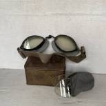 WH Lunettes de protection et Boitier métallique et verres de rechange
