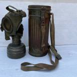 WH Masque de protection Mdle 1938 Camouflé Trois Tons et sangles 