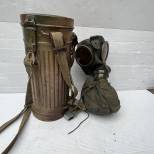 WH Masque de protection Mdle 1938 Camouflé 3 tons et sangles 