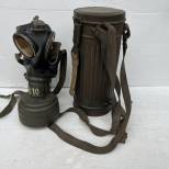 WH Masque de protection Mdle 1938 et sangles et renforts cuir 