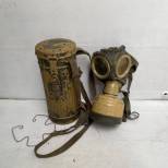 WH Masque de protection Mdle 1938 Tropical peinture jaune et sangles 