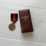 WH Médaille annexion des Sudètes  et boitier 
