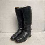 WH Paire de Bottes Officier cuir noir