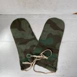 WH Paire de Gants Mdle 1943 matelassés Camouflage éclats/blanc