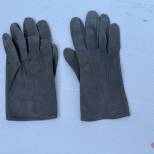 WH Paire de gants officier suèdine grise 