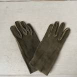 WH Paire de gants officier suédine grise