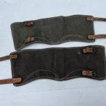 WH Paire de guètres Toile verte