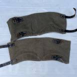 WH Paire de guètres Toile verte 