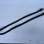 WH Paire de sangles à paquetage cuir noir 