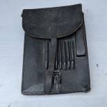 WH Porte cartes Mdle 1937 Cuir grenelé noir 