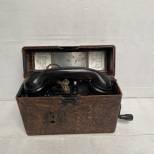 WH Téléphone de campagne Mdle 1934 Bakélite marron 