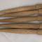 5 piquets réglementaires  toile de tente en bois 