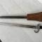 Baionnette Mdle 1892 1er Type et gousset cuir marron  