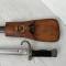 Baionnette Mdle 1892 1er Type et gousset cuir marron  