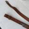 Bretelle de fusil en cuir marron 