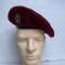 Béret Mdle 1946 Parachutiste drap  amarante 