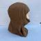 Cagoule navigant Mdle 'Chauffant' soie marron 