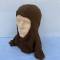 Cagoule navigant Mdle 'non chauffante' en soie marron 