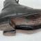 Canada Paire de brodequins troupe cuir noir 