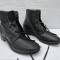 Canada Paire de brodequins troupe cuir noir 