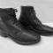 Canada Paire de brodequins troupe cuir noir 