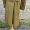 Capote Officier tirailleur/colonial en drap moutarde 