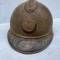 Casque Adrian Mdle 1915 9éme Zouave et plaque commémorative mdle 1919 