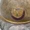 Casque Adrian Mdle 1915 9éme Zouave et plaque Mdle 1919 