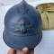 Casque Adrian Mdle 1915 Artillerie et couvre casque en toile kaki clair 