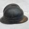 Casque Adrian Mdle 1915 Infanterie , plaque commémorative Mdle 1919 