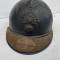 Casque Adrian Mdle 1915 Infanterie , plaque commémorative Mdle 1919 