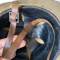 Casque Adrian Mdle 1915 Infanterie Colonial Peinture moutarde 