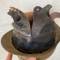 Casque Adrian Mdle 1915 Infanterie Colonial Peinture moutarde 