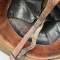 Casque Adrian Mdle 1915 Troupe d Afrique peinture moutarde 