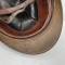 Casque Adrian Mdle 1915 Troupe d Afrique peinture moutarde 