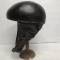 Casque de vol Type BALCHOC en cuir marron foncé 