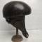 Casque de vol Type BALCHOC en cuir marron foncé 
