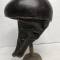 Casque de vol Type BALCHOC en cuir marron foncé 