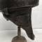 Casque de vol Type BALCHOC en cuir marron foncé 
