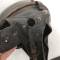 Casque de vol Type BALCHOC en cuir marron foncé 