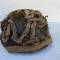 Casque MKIII Peinture marron , filet et toiles de jute 