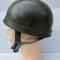 Casque Parachutiste 1er Modele avec jonc et jugulaires cuir 