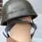 Casque Parachutiste 1er Modele avec jonc et jugulaires cuir 