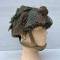 Casque Parachutiste MKII jugulaire toile , filet et toiles de jute 