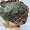 Casque Parachutiste MKII jugulaire toile , filet et toiles de jute 